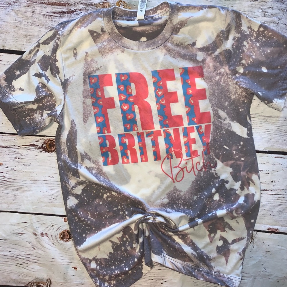 Free Britney Bleached Tee